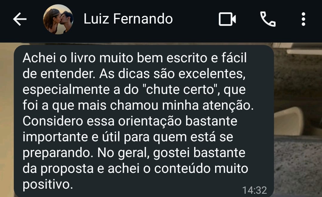 Depoimento de Luiz Fernando enviado por mensagem