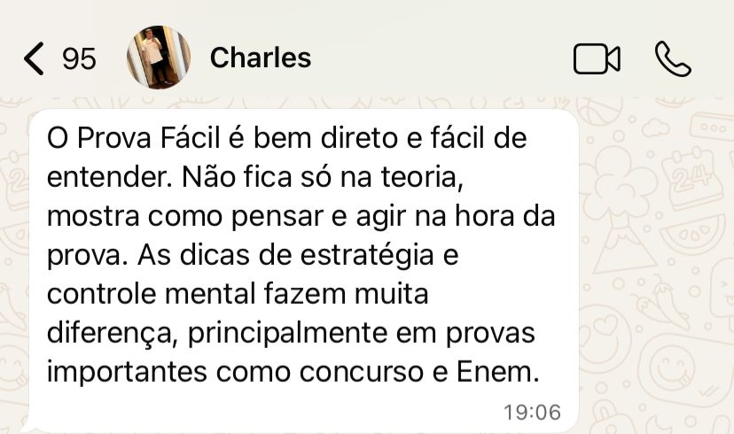 Depoimento de Charles enviado por mensagem